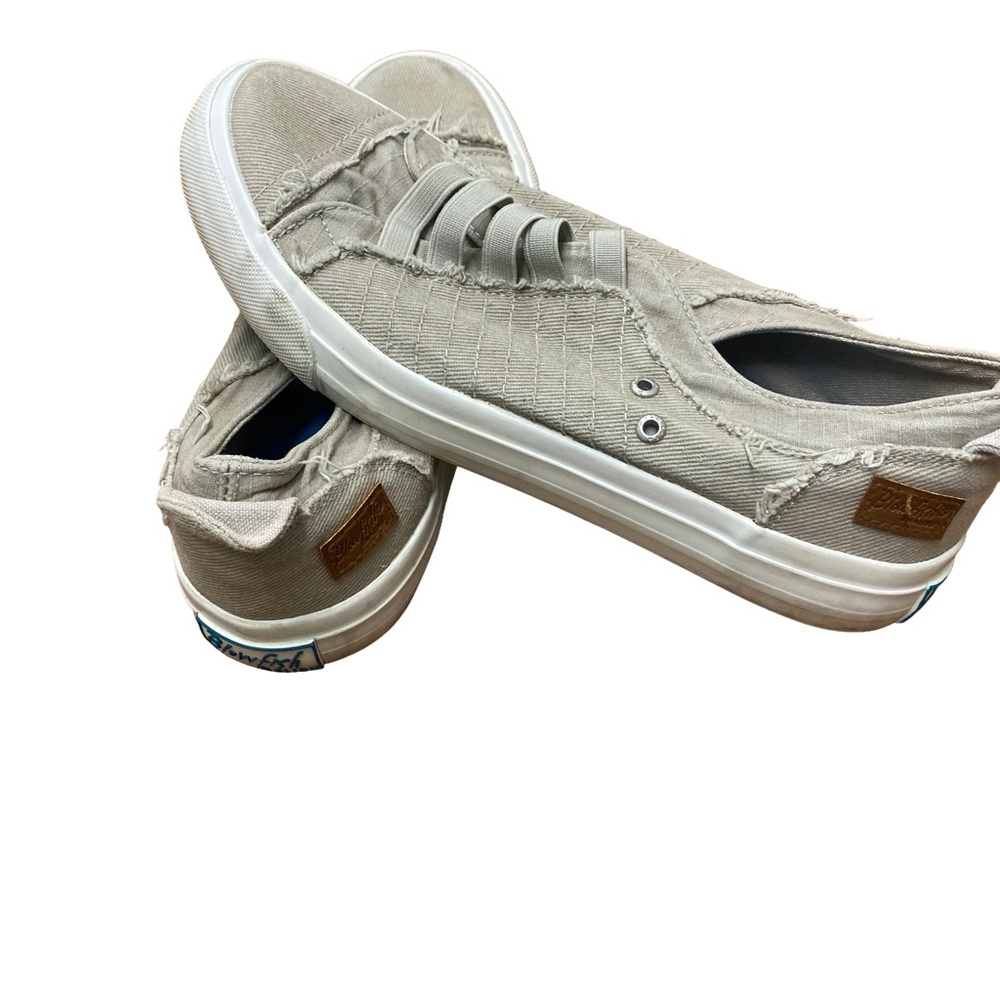 Blowfish Blowfish Malibu Slip On Shoe Womans Wize 7.5 Grey Grunge Stretch